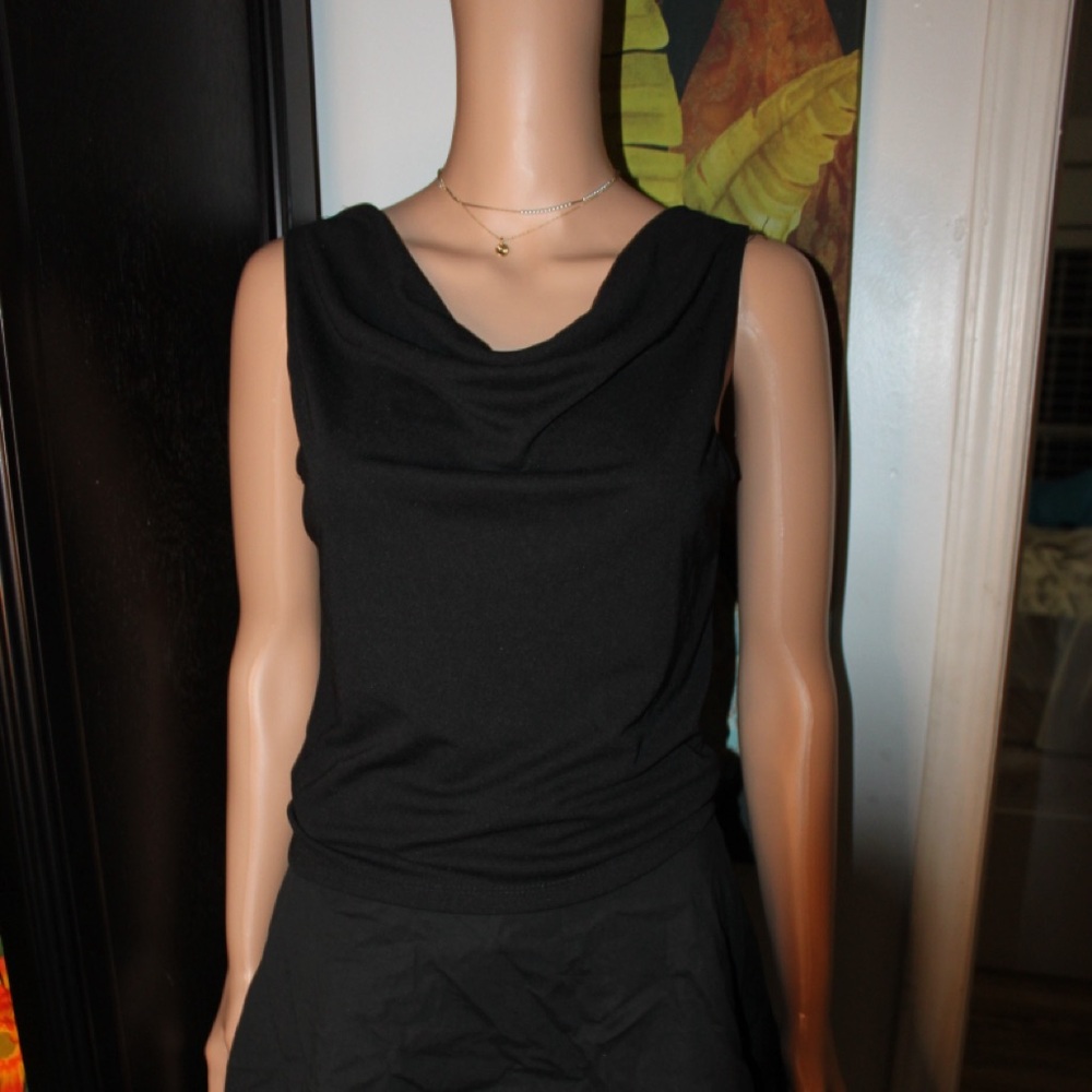 Madison Black Sleeveless Blouse